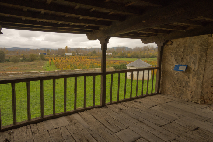 Vista desde las estancias del abad del palomar del monasterio de Carracedo